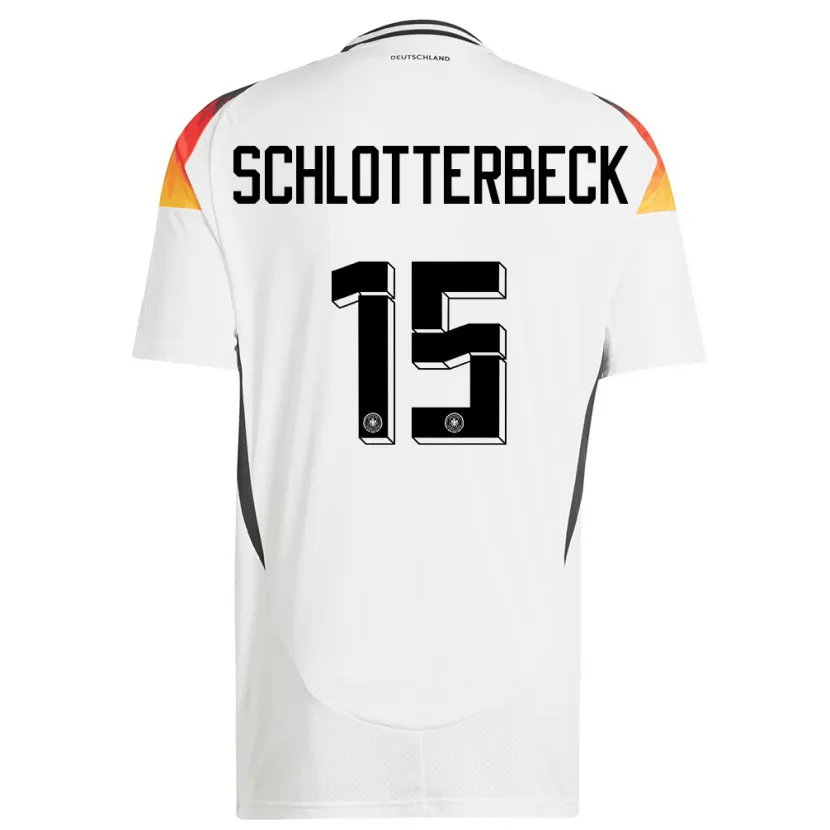 Danxen Kid Germany Nico Schlotterbeck #15 White Home Jersey 24-26 T-Shirt