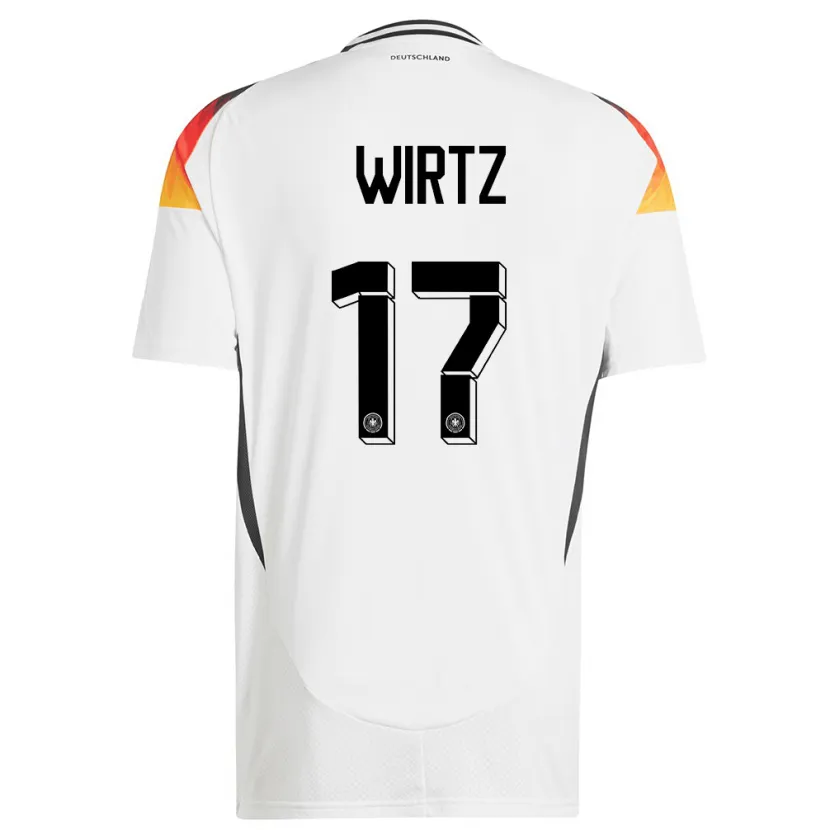 Danxen Kid Germany Florian Wirtz #17 White Home Jersey 24-26 T-Shirt