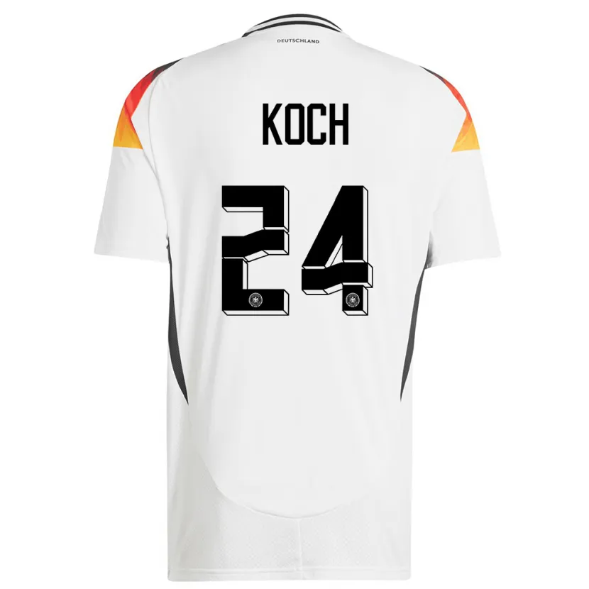 Danxen Kid Germany Robin Koch #24 White Home Jersey 24-26 T-Shirt