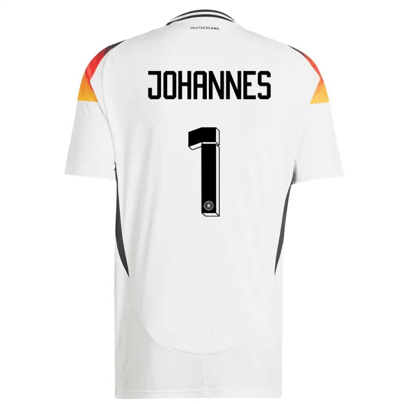 Danxen Kid Germany Stina Johannes #1 White Home Jersey 24-26 T-Shirt