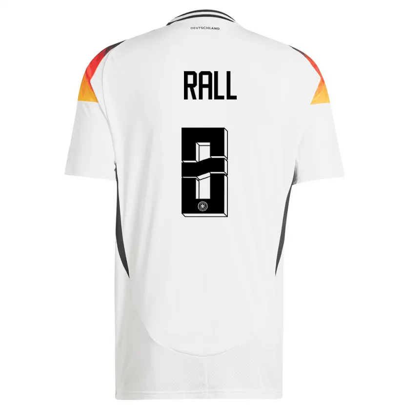 Danxen Kid Germany Maximiliane Rall #8 White Home Jersey 24-26 T-Shirt