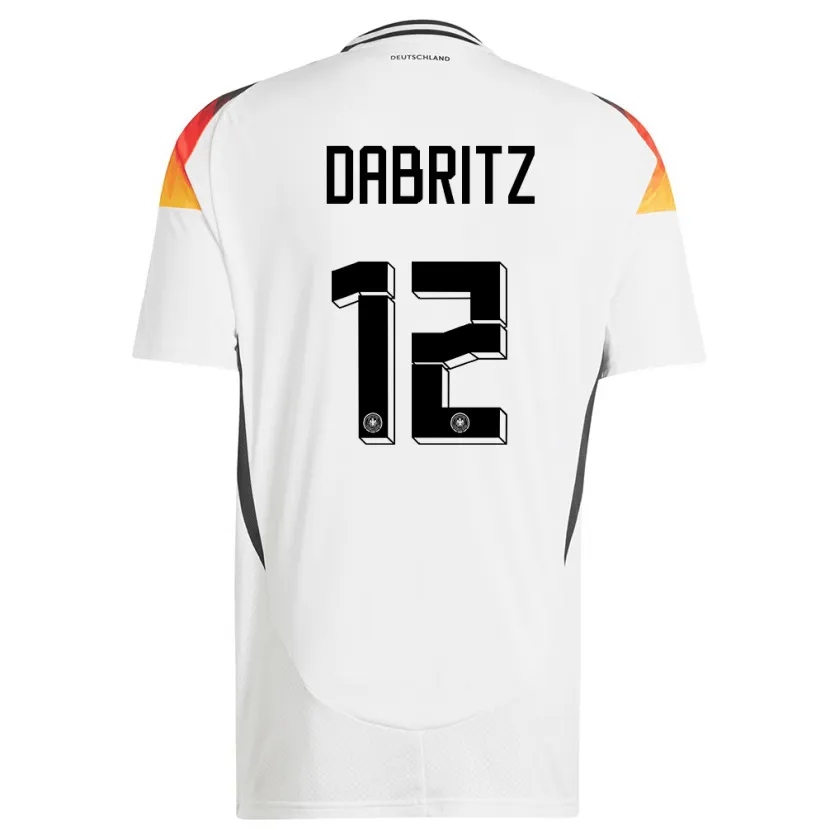 Danxen Kid Germany Sara Dabritz #12 White Home Jersey 24-26 T-Shirt