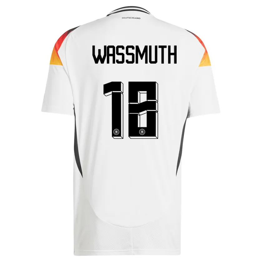 Danxen Kid Germany Tabea Wabmuth #18 White Home Jersey 24-26 T-Shirt