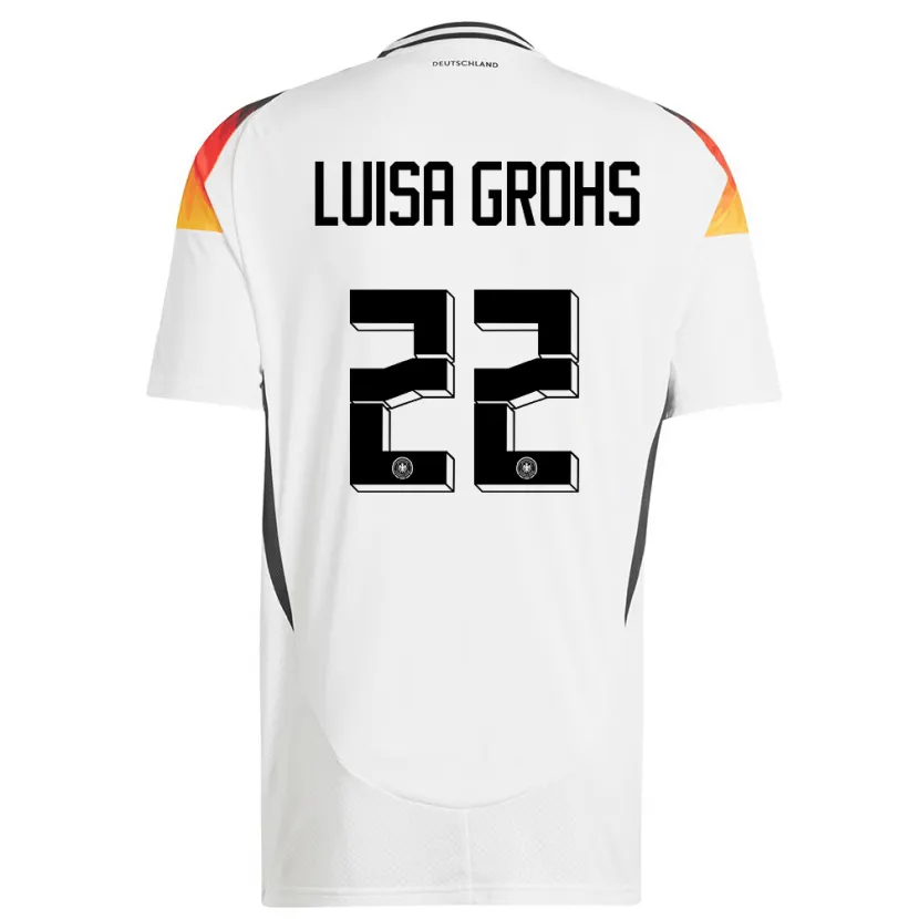 Danxen Kid Germany Maria Luisa Grohs #22 White Home Jersey 24-26 T-Shirt