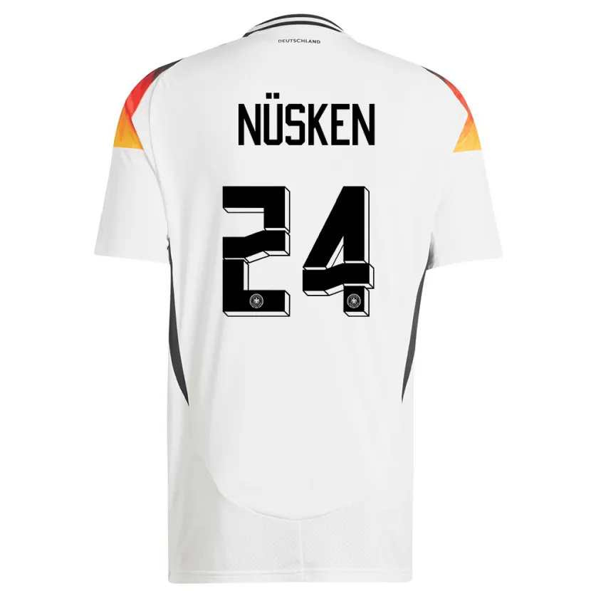 Danxen Kid Germany Sjoeke Nusken #24 White Home Jersey 24-26 T-Shirt