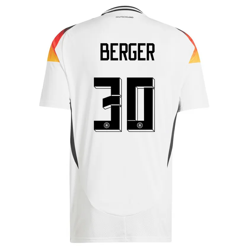 Danxen Kid Germany Ann Katrin Berger #30 White Home Jersey 24-26 T-Shirt