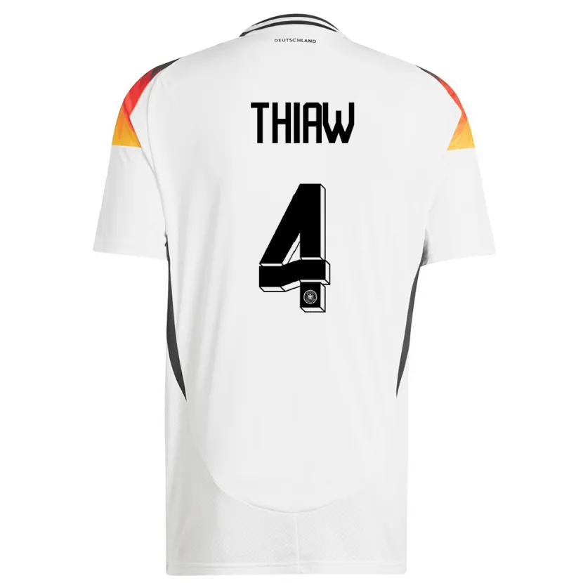 Danxen Kid Germany Malick Thiaw #4 White Home Jersey 24-26 T-Shirt