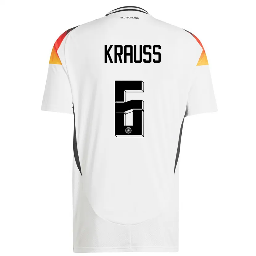 Danxen Kid Germany Tom Kraub #6 White Home Jersey 24-26 T-Shirt