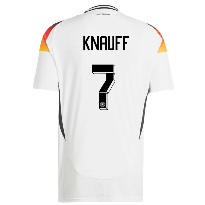 Danxen Kid Germany Ansgar Knauff #7 White Home Jersey 24-26 T-Shirt