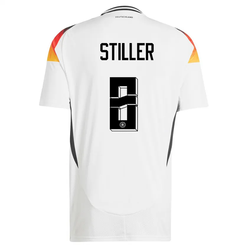 Danxen Kid Germany Angelo Stiller #8 White Home Jersey 24-26 T-Shirt