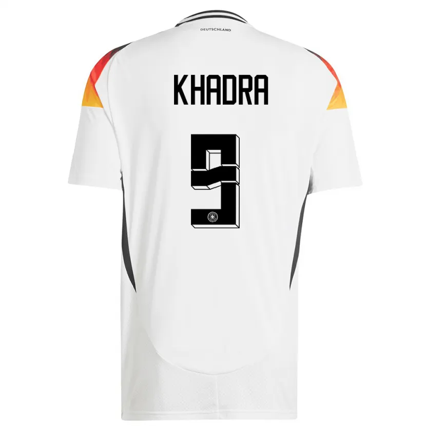 Danxen Kid Germany Reda Khadra #9 White Home Jersey 24-26 T-Shirt