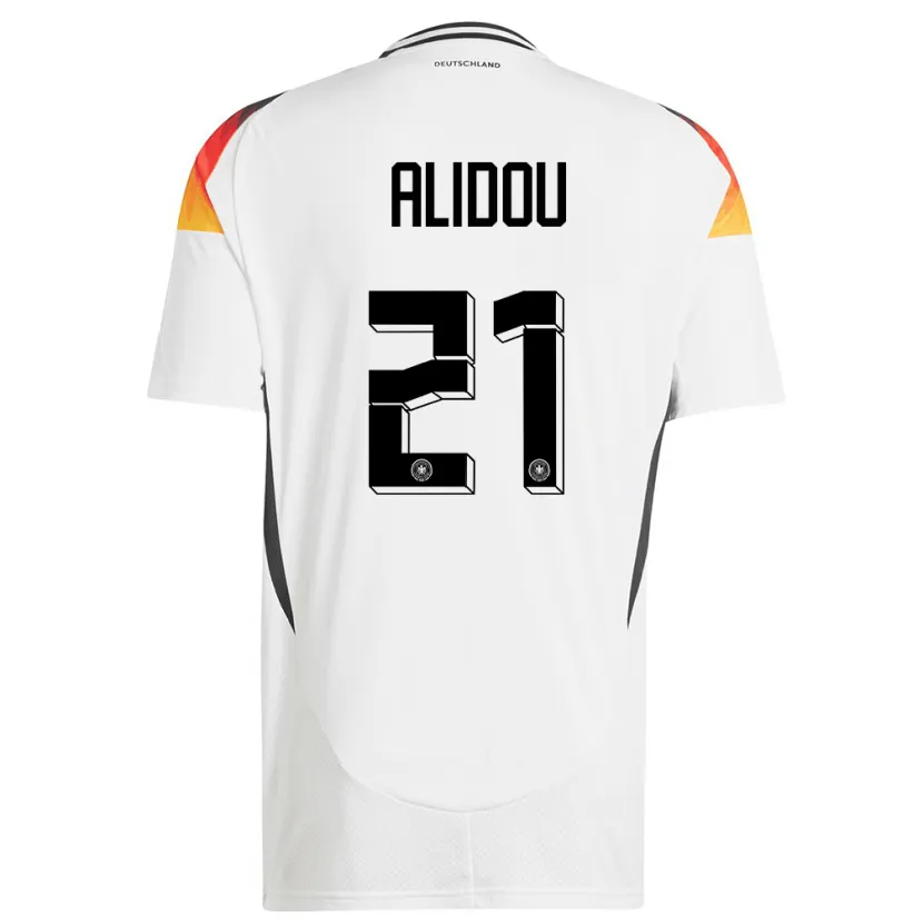 Danxen Kid Germany Faride Alidou #21 White Home Jersey 24-26 T-Shirt