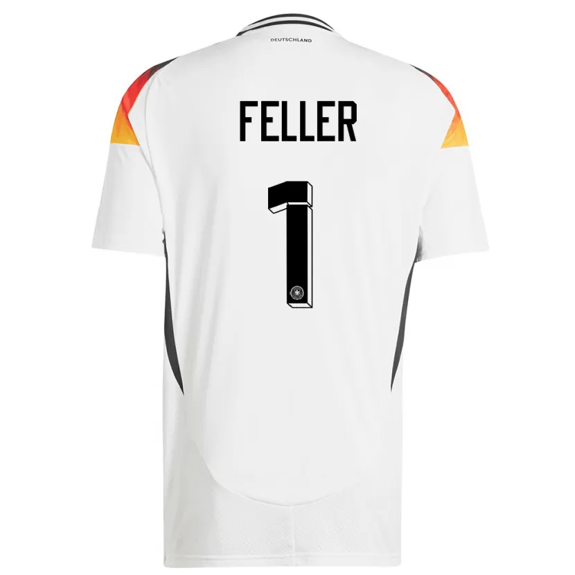 Danxen Kid Germany Frank Feller #1 White Home Jersey 24-26 T-Shirt