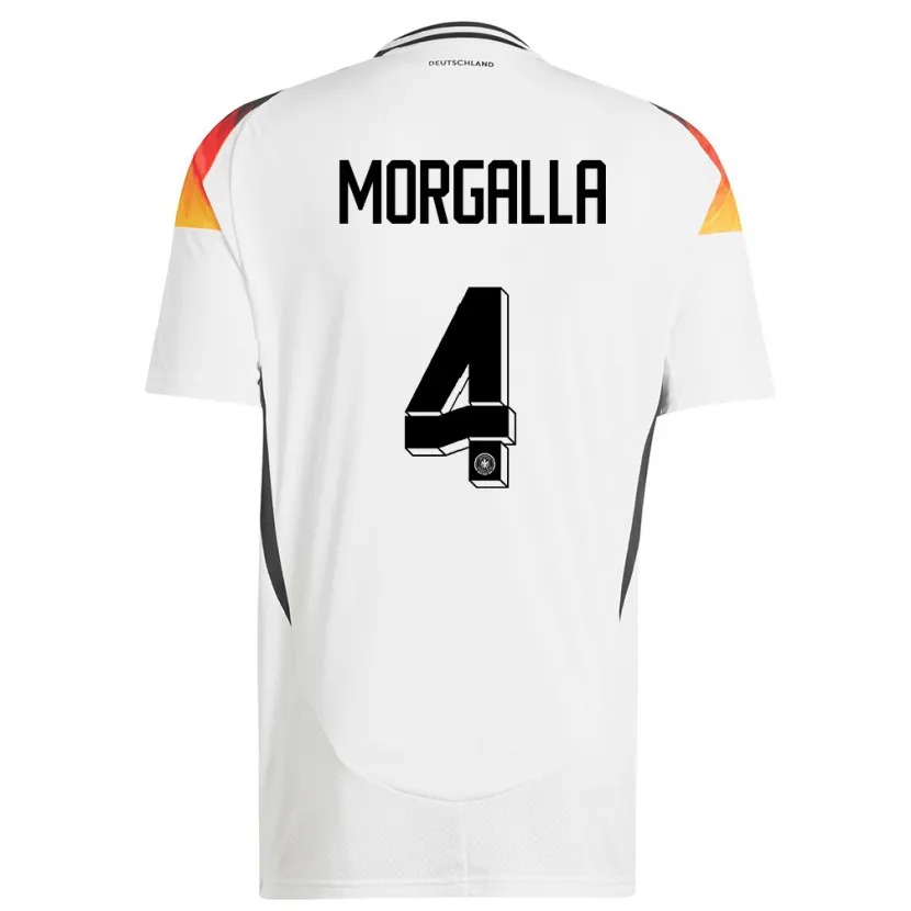 Danxen Kid Germany Leandro Morgalla #4 White Home Jersey 24-26 T-Shirt