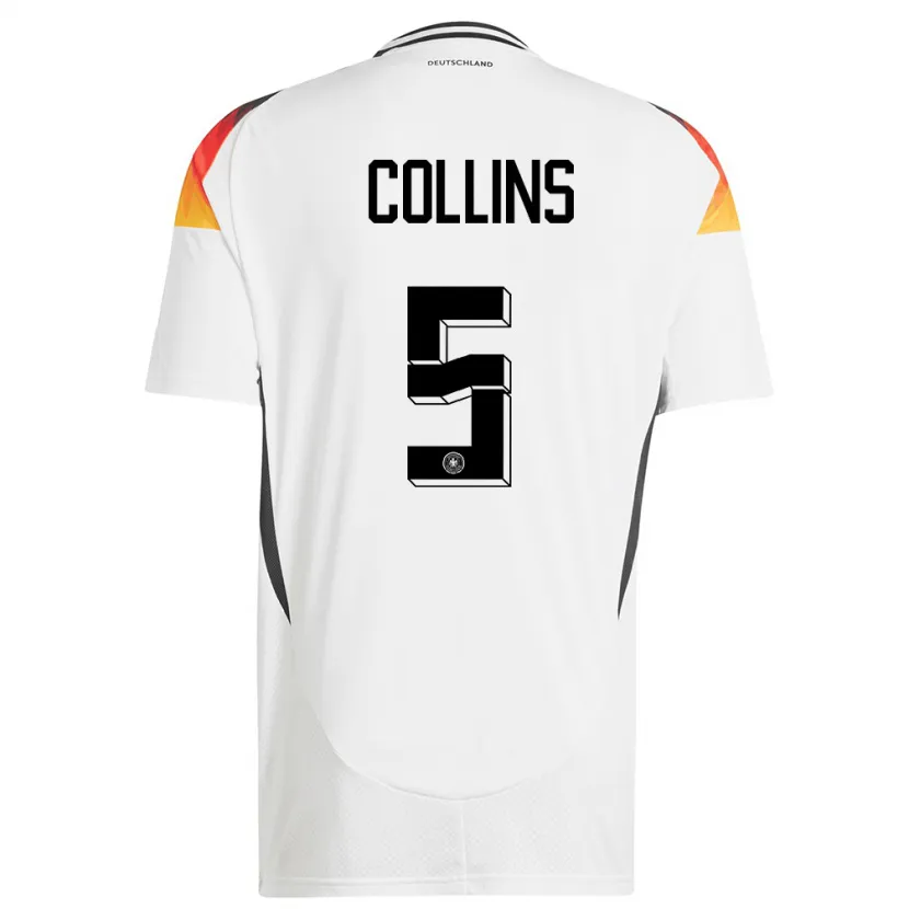 Danxen Kid Germany Nnamdi Collins #5 White Home Jersey 24-26 T-Shirt