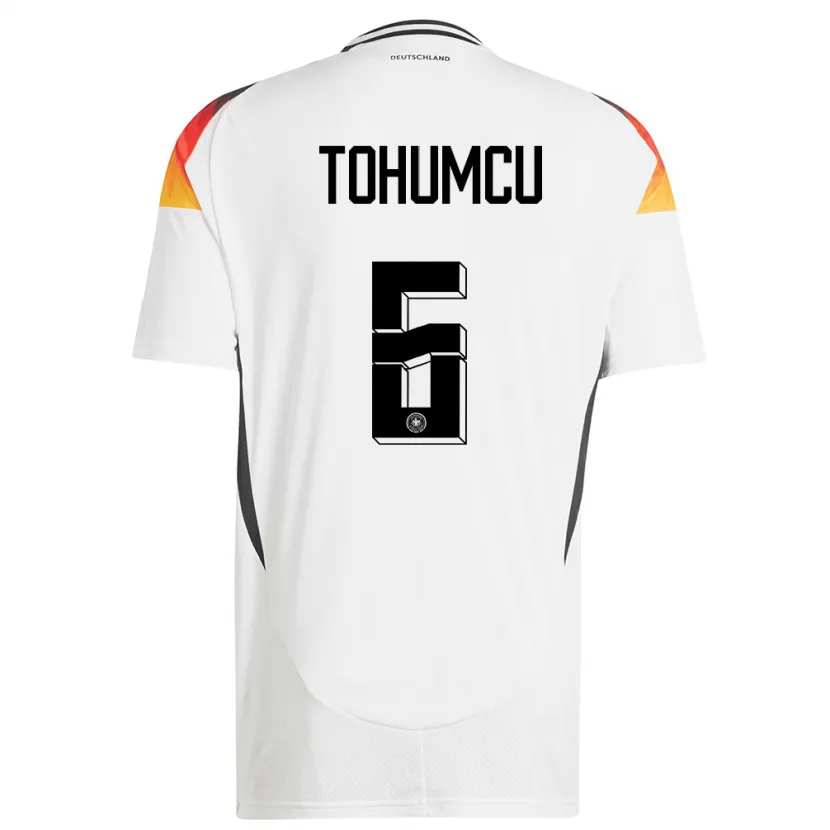 Danxen Kid Germany Umut Tohumcu #6 White Home Jersey 24-26 T-Shirt