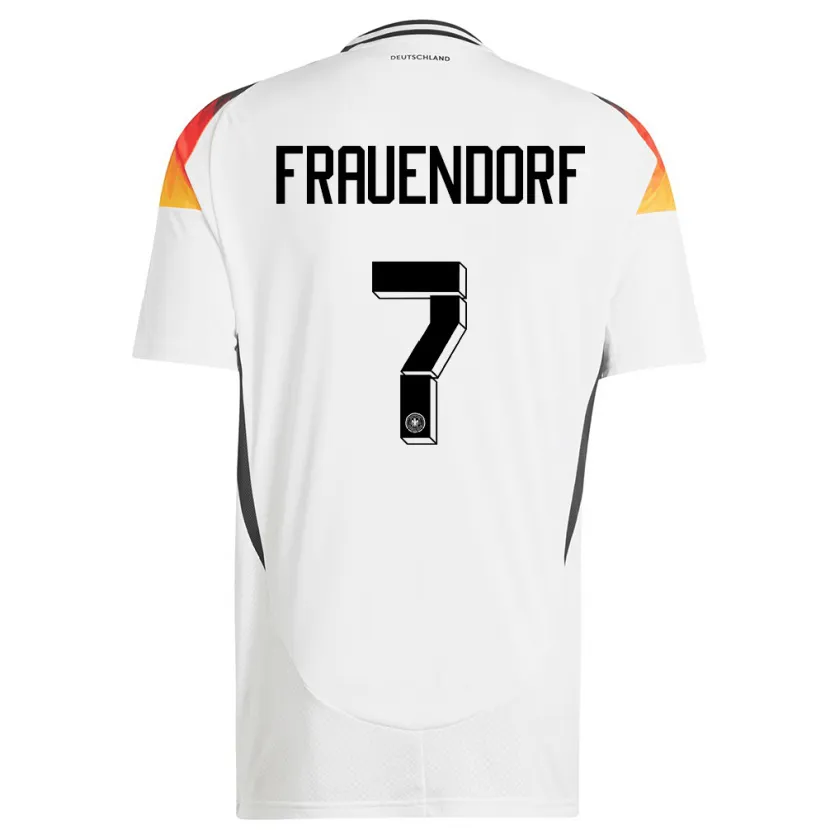 Danxen Kid Germany Melkamu Frauendorf #7 White Home Jersey 24-26 T-Shirt