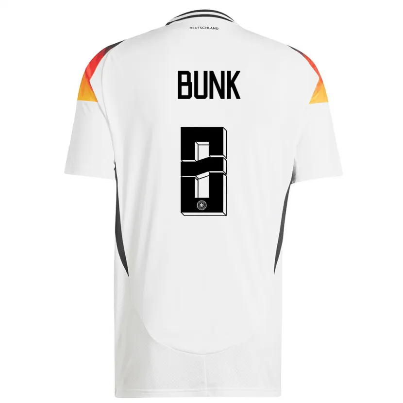 Danxen Kid Germany Daniel Bunk #8 White Home Jersey 24-26 T-Shirt