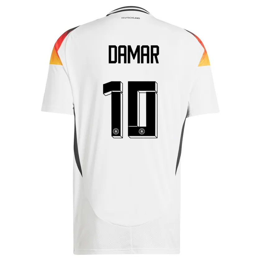 Danxen Kid Germany Muhammed Damar #10 White Home Jersey 24-26 T-Shirt