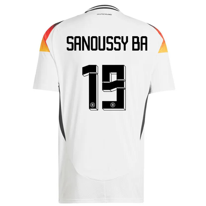 Danxen Kid Germany Sanoussy Ba #19 White Home Jersey 24-26 T-Shirt