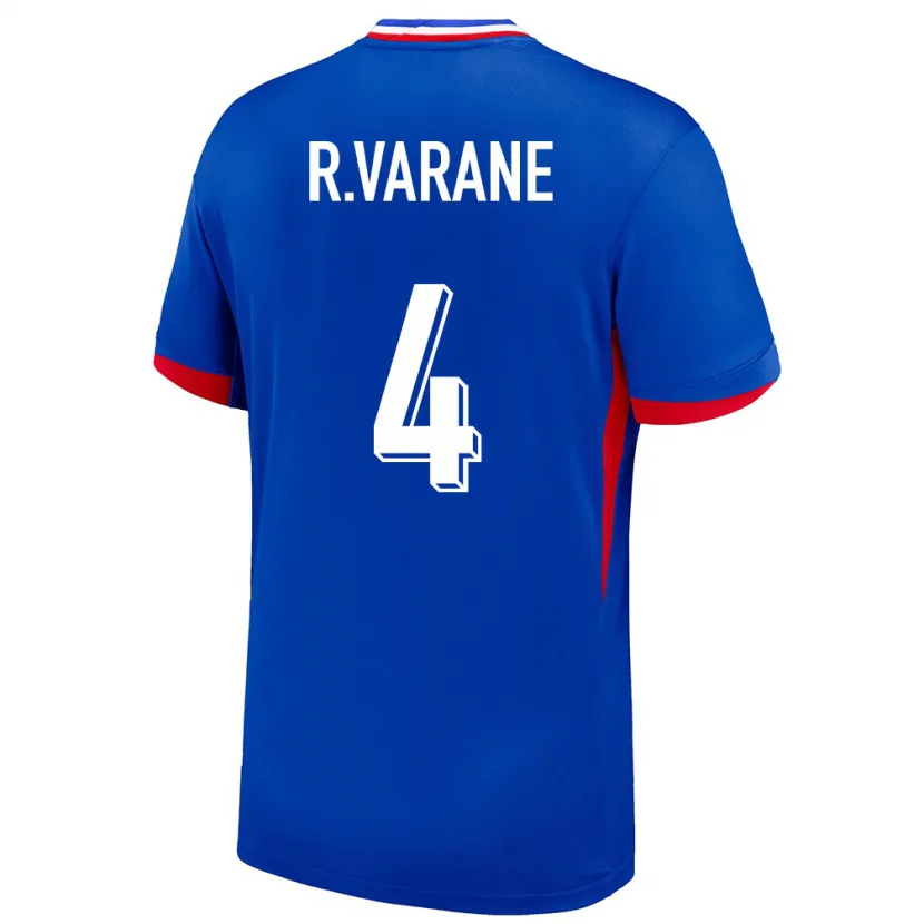 Danxen Kid France Raphael Varane #4 Blue Home Jersey 24-26 T-Shirt