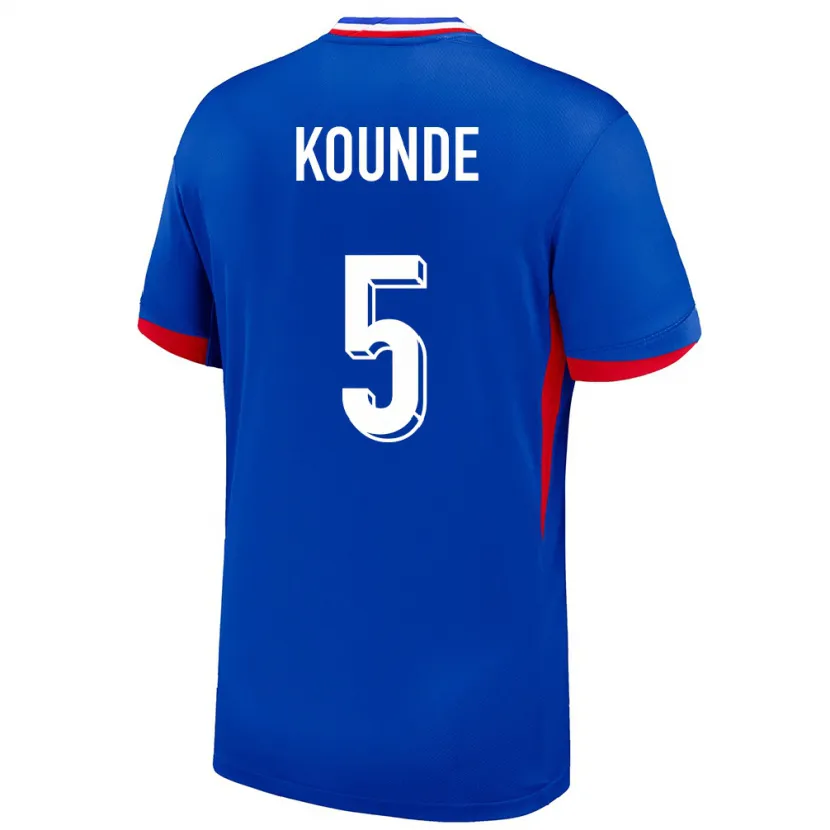 Danxen Kid France Jules Kounde #5 Blue Home Jersey 24-26 T-Shirt