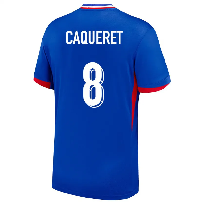 Danxen Kid France Maxence Caqueret #8 Blue Home Jersey 24-26 T-Shirt