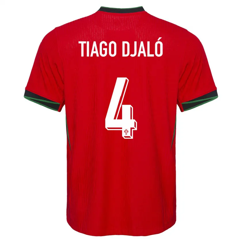 Danxen Kid Portugal Tiago Djalo #4 Red Home Jersey 24-26 T-Shirt