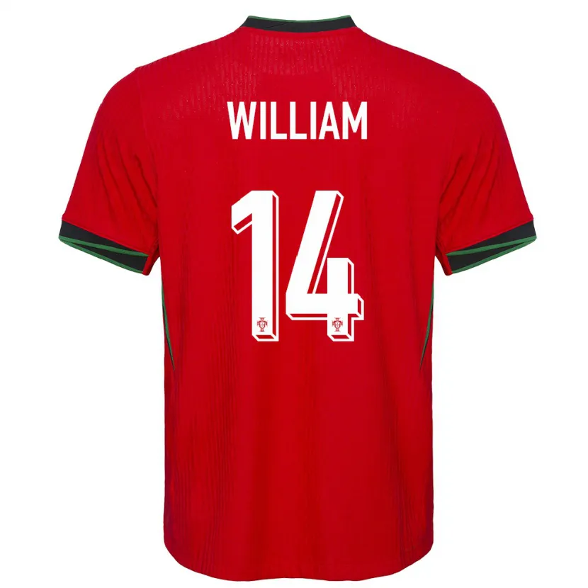 Danxen Kid Portugal William Carvalho #14 Red Home Jersey 24-26 T-Shirt