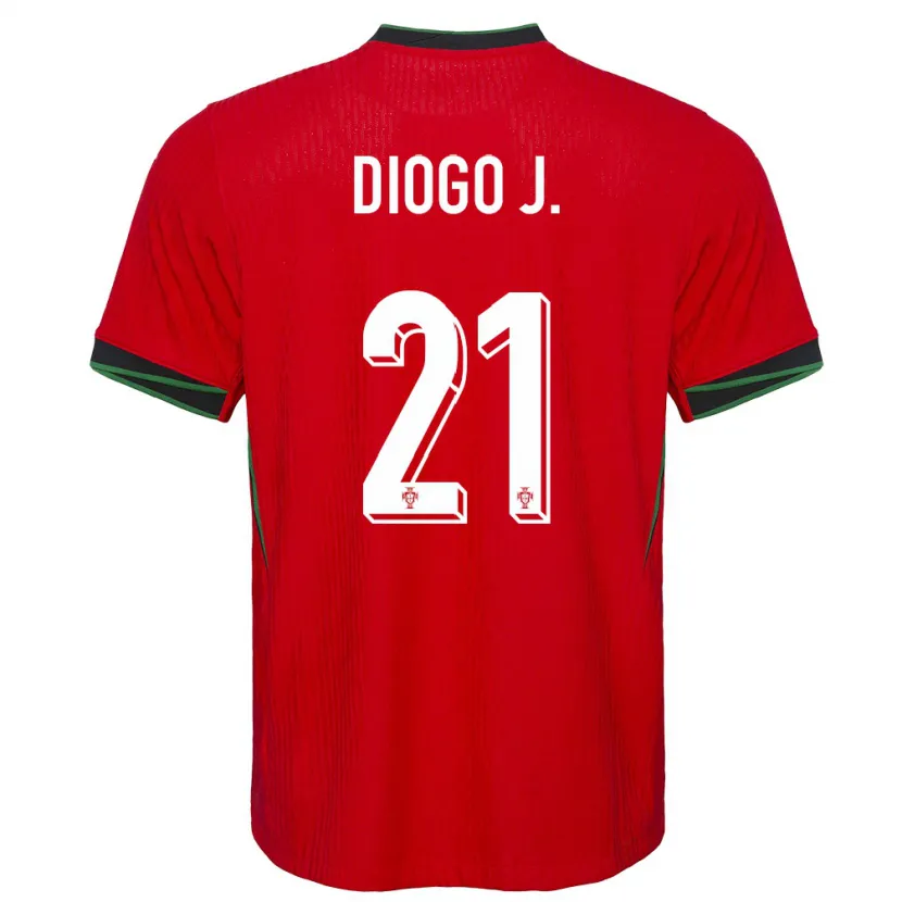 Danxen Kid Portugal Diogo Jota #21 Red Home Jersey 24-26 T-Shirt