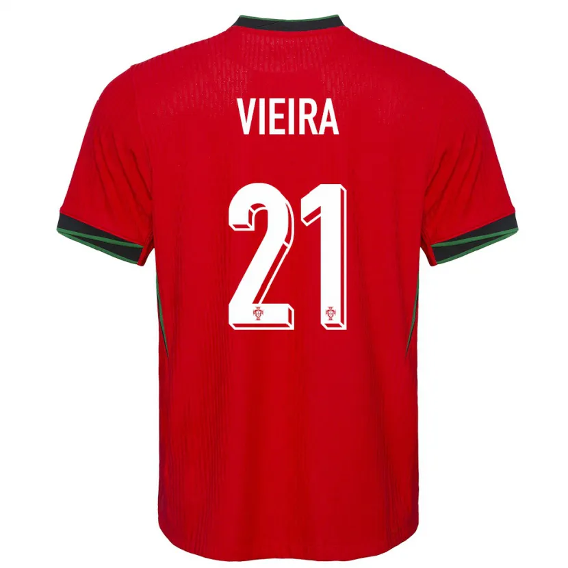 Danxen Kid Portugal Fabio Vieira #21 Red Home Jersey 24-26 T-Shirt