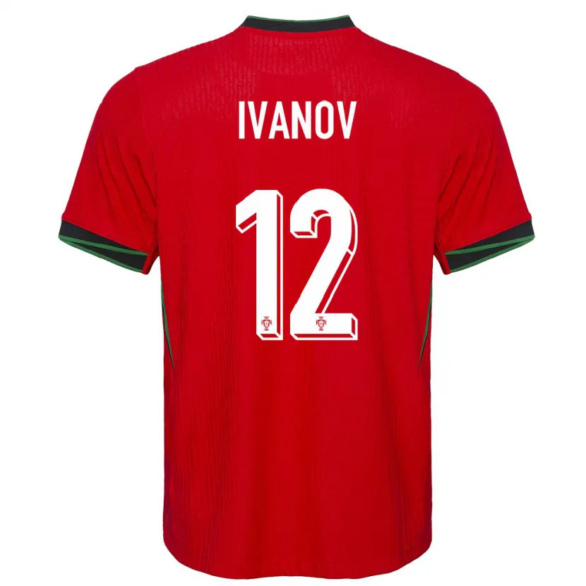 Danxen Kid Portugal David Ivanov #12 Red Home Jersey 24-26 T-Shirt