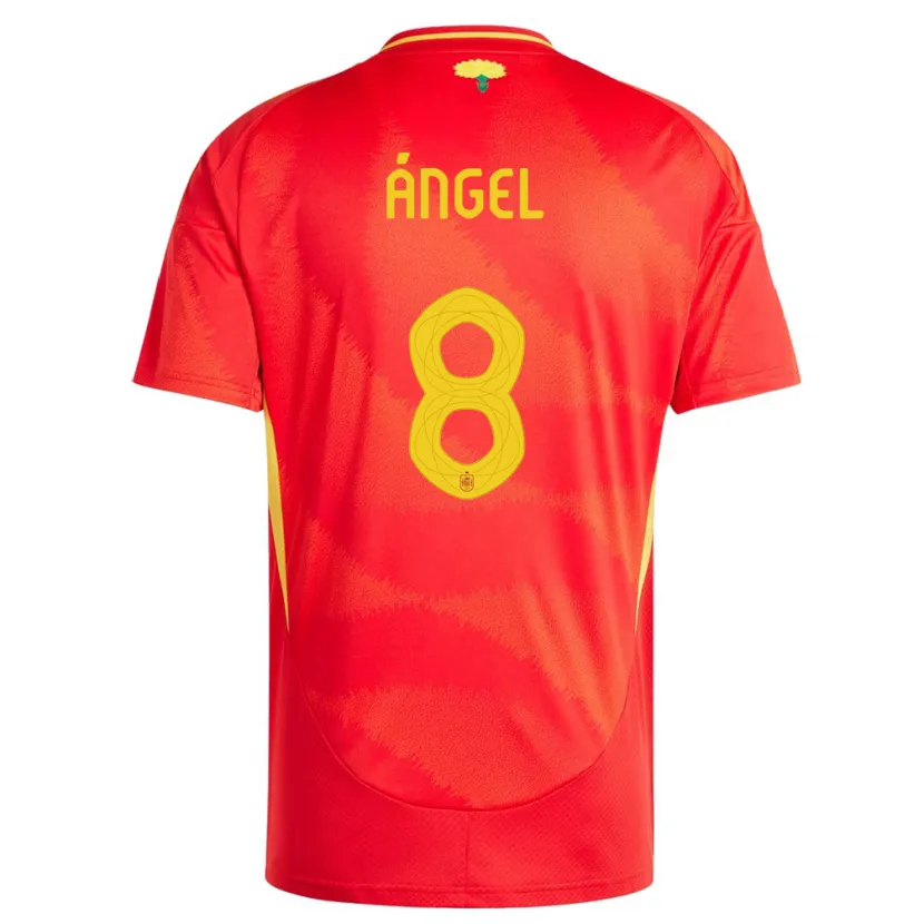 Danxen Kid Spain Manuel Angel #8 Red Home Jersey 24-26 T-Shirt