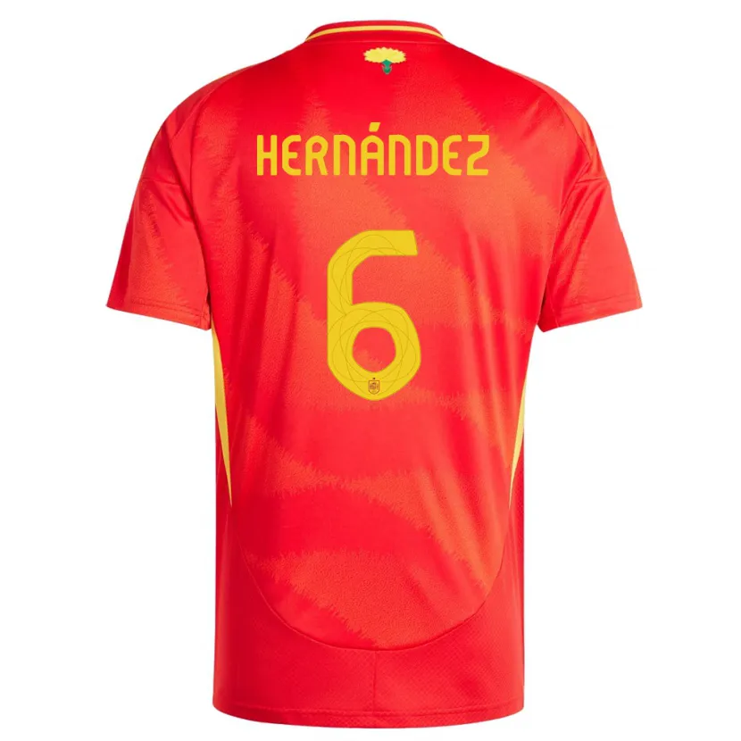 Danxen Kid Spain Gerard Hernandez #6 Red Home Jersey 24-26 T-Shirt