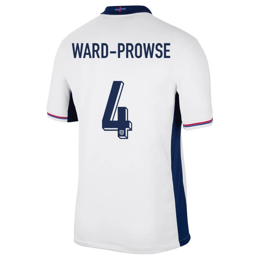 Danxen Kid England James Ward-Prowse #4 White Home Jersey 24-26 T-Shirt