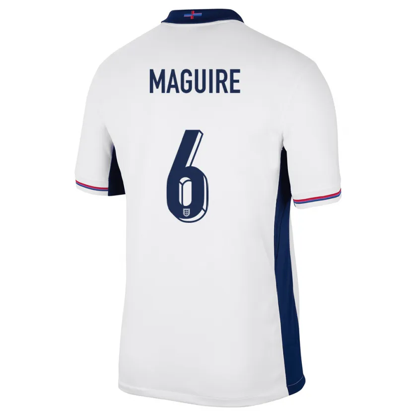 Danxen Kid England Harry Maguire #6 White Home Jersey 24-26 T-Shirt