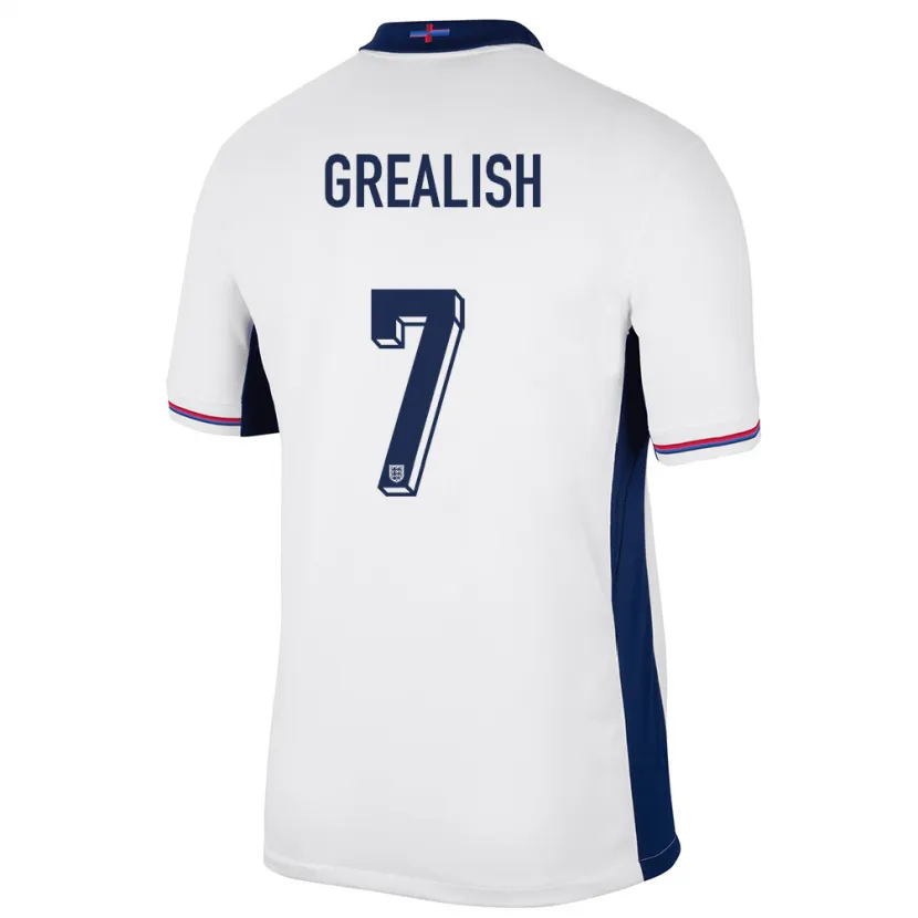 Danxen Kid England Jack Grealish #7 White Home Jersey 24-26 T-Shirt