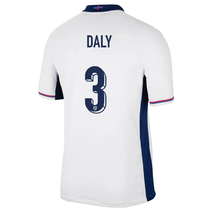 Danxen Kid England Rachel Daly #3 White Home Jersey 24-26 T-Shirt