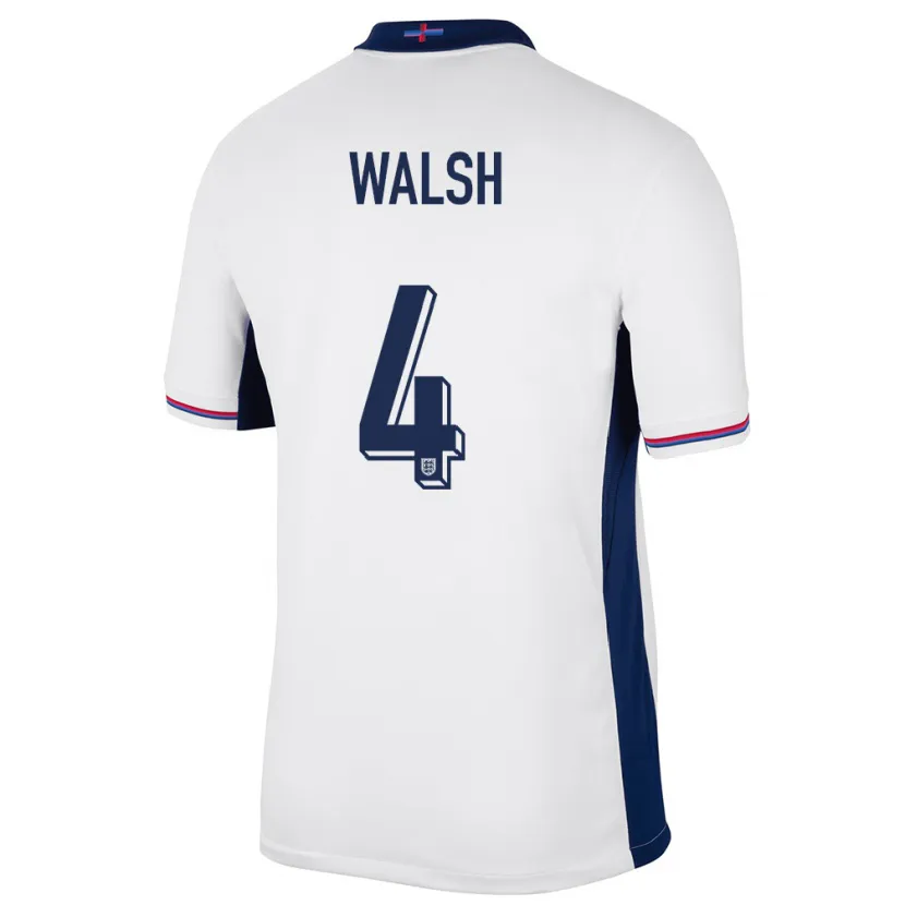 Danxen Kid England Keira Walsh #4 White Home Jersey 24-26 T-Shirt