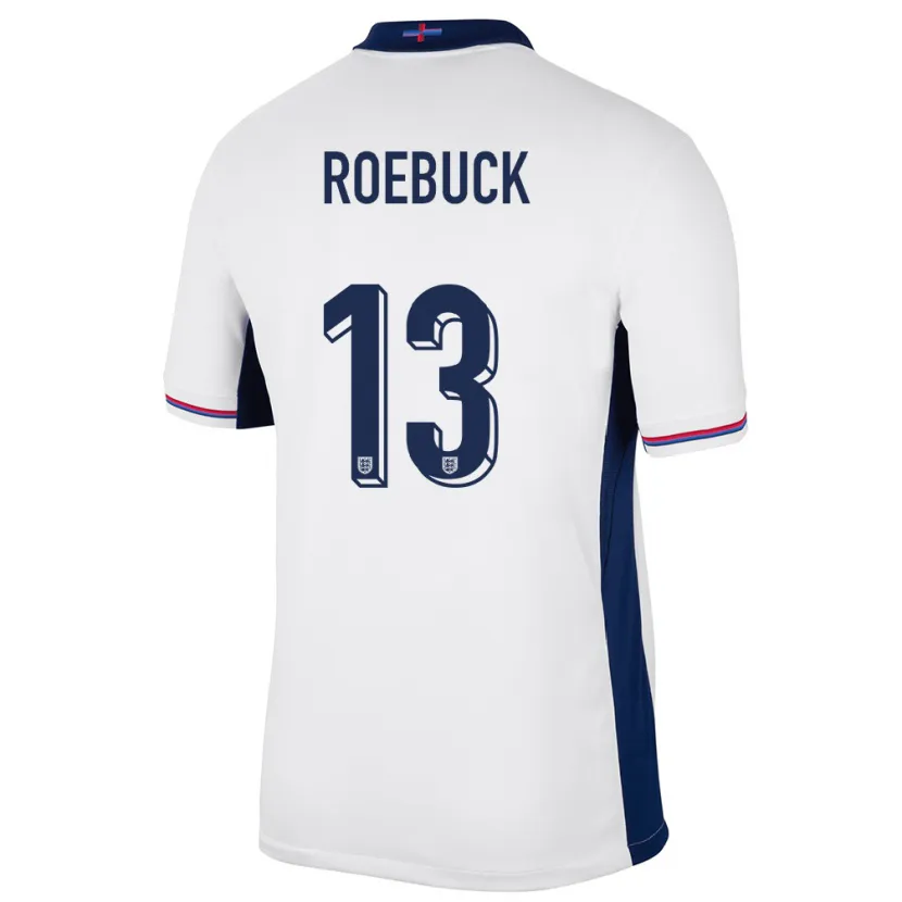 Danxen Kid England Ellie Roebuck #13 White Home Jersey 24-26 T-Shirt