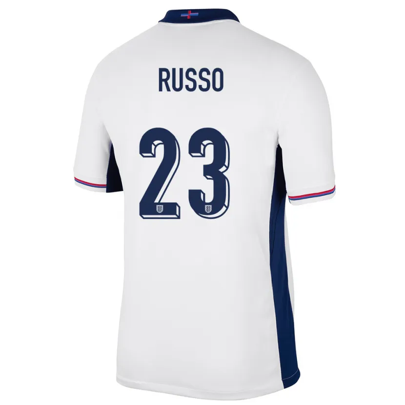 Danxen Kid England Alessia Russo #23 White Home Jersey 24-26 T-Shirt