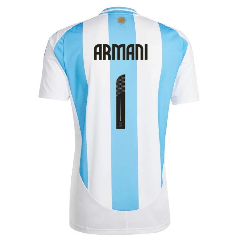 Danxen Kid Argentina Franco Armani #1 White Blue Home Jersey 24-26 T-Shirt