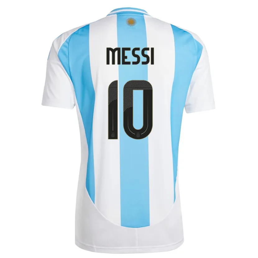 Danxen Kid Argentina Lionel Messi #10 White Blue Home Jersey 24-26 T-Shirt