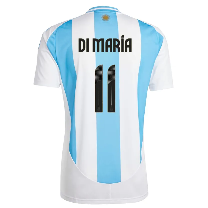 Danxen Kid Argentina Angel Di Maria #11 White Blue Home Jersey 24-26 T-Shirt