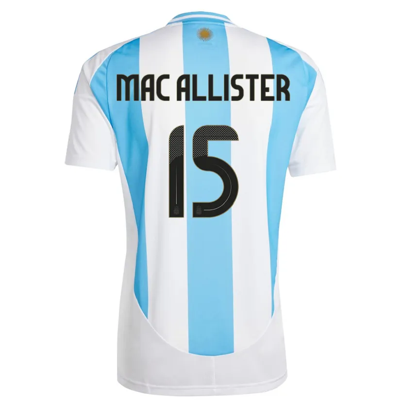 Danxen Kid Argentina Alexis Mac Allister #15 White Blue Home Jersey 24-26 T-Shirt