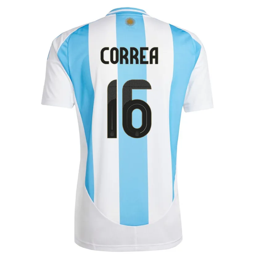 Danxen Kid Argentina Angel Correa #16 White Blue Home Jersey 24-26 T-Shirt