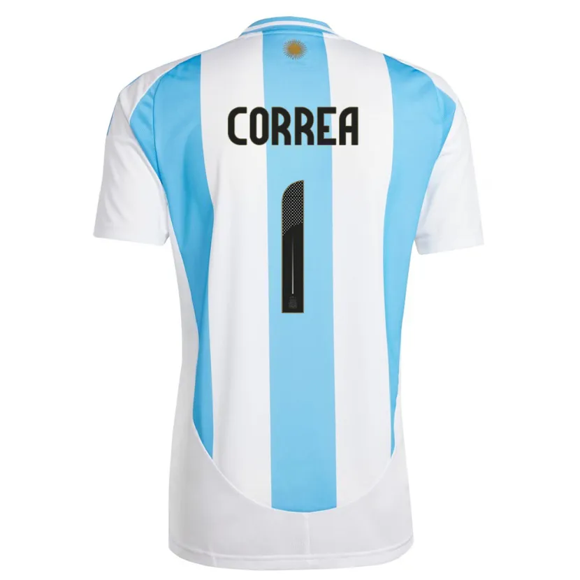 Danxen Kid Argentina Vanina Correa #1 White Blue Home Jersey 24-26 T-Shirt