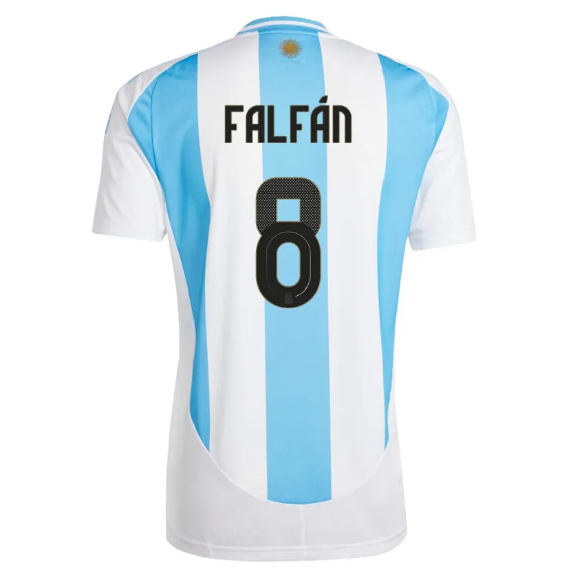 Danxen Kid Argentina Daiana Falfan #8 White Blue Home Jersey 24-26 T-Shirt