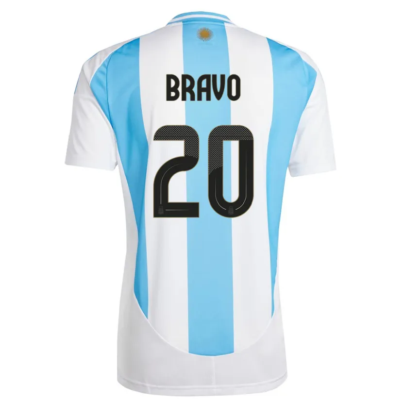 Danxen Kid Argentina Ruth Bravo #20 White Blue Home Jersey 24-26 T-Shirt