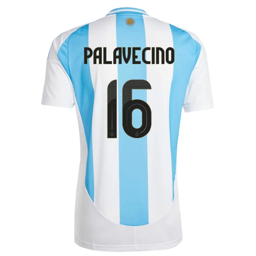 Danxen Kid Argentina Nicolas Palavecino #16 White Blue Home Jersey 24-26 T-Shirt